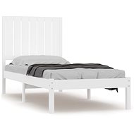 Rám postele bílý masivní dřevo 75 × 190 cm Small Single, 3104374 - Rám postele