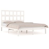 Rám postele bílý masivní borovice 135 × 190 cm Double, 3104454 - Rám postele