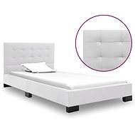 Bed frame white faux leather 120x200 cm - Bed Frame