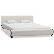 Bed frame white faux leather 140x200 cm - Bed Frame
