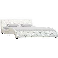 Bed frame white faux leather 140x200 cm - Bed Frame