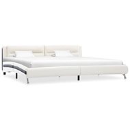 Bed frame white faux leather 140x200 cm - Bed Frame