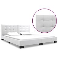 Bed frame white faux leather 160x200 cm - Bed Frame