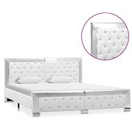 Bed frame white faux leather 160x200 cm - Bed Frame