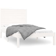 Rám postele bílý masivní dřevo 90 × 200 cm, 3104594 - Postel