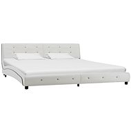 Bed frame white faux leather 180x200 cm - Bed Frame