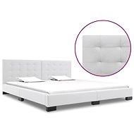 Bed frame white faux leather 180x200 cm - Bed Frame