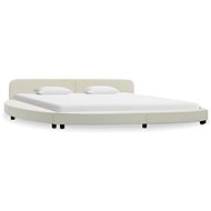 Bed frame white faux leather 180x200 cm - Bed Frame