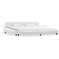 Bed frame white faux leather 180x200 cm - Bed Frame