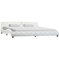 Bed frame white faux leather 180x200 cm - Bed Frame