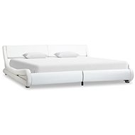Bed frame white faux leather 180x200 cm - Bed Frame