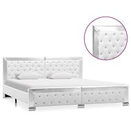 Bed frame white faux leather 180x200 cm - Bed Frame