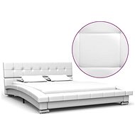 Bed frame white faux leather 200x120 cm - Bed Frame