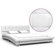 Bed frame white faux leather 200x140 cm - Bed Frame