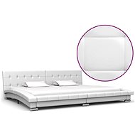 Bed frame white faux leather 200x180 cm - Bed Frame