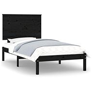 Rám postele černý masivní dřevo 75 × 190 cm Small Single, 3104767 - Rám postele