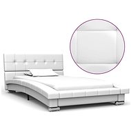 Bed frame white faux leather 200x90 cm - Bed Frame