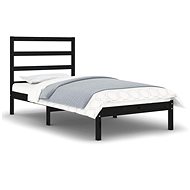 Rám postele černý masivní dřevo 75 × 190 cm Small Single, 3104897 - Rám postele