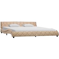 Cappuccino bed frame faux leather 180x200 cm - Bed Frame