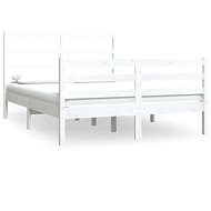Rám postele bílý masivní borovice 120 × 190 cm Small Double, 3104977 - Rám postele