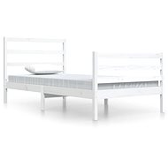 Rám postele bílý masivní borovice 100 × 200 cm, 3104997 - Postel