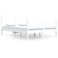 Rám postele bílý masivní borovice 160 × 200 cm, 3105017 - Postel