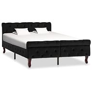 Bed frame black velvet 120x200 cm - Bed