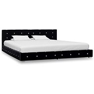 Bed frame black velvet 180x200 cm - Bed Frame