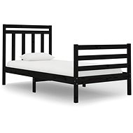 Rám postele černý masivní dřevo 75 × 190 cm Small Single, 3105279 - Rám postele