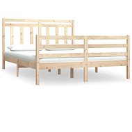 Rám postele masivní dřevo 140 × 190 cm, 3105295 - Rám postele