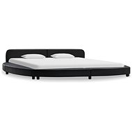 Bed frame black faux leather 180x200 cm - Bed Frame