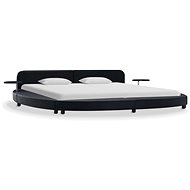 Bed frame black faux leather 180x200 cm - Bed Frame