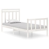 Rám postele bílý masivní dřevo 90 × 190 cm Single, 3105346 - Rám postele