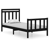 Rám postele černý masivní dřevo 90 × 190 cm Single, 3105349 - Rám postele