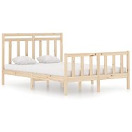 Rám postele černý masivní dřevo 120 × 190 cm Small Double, 3105354 - Rám postele
