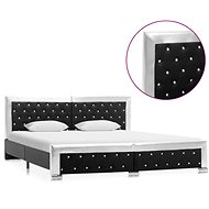 Bed frame black faux leather 180x200 cm - Bed Frame