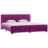Bed frame purple textile 180x200 cm - Bed Frame