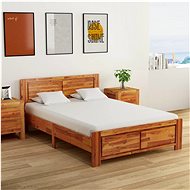 Bed frame solid acacia wood 140x200 cm - Bed Frame