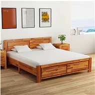Bed frame solid acacia wood 180x200 cm - Bed Frame