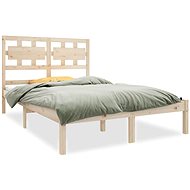 Rám postele masivní dřevo 140 × 190 cm, 3105645 - Rám postele