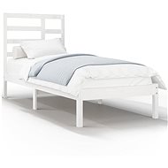 Rám postele bílý masivní dřevo 90 × 190 cm Single, 3105761 - Rám postele