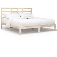 Rám postele masivní dřevo 200 × 200 cm, 3105815 - Postel