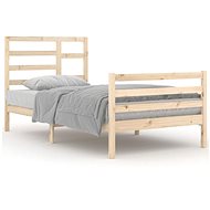 Rám postele masivní dřevo 100 × 200 cm, 3105850 - Postel
