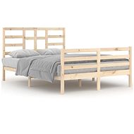 Rám postele masivní dřevo 140 × 200 cm, 3105860 - Postel