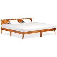 Bed frame solid sheesham wood 200x200 cm - Bed Frame