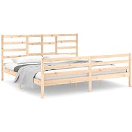 Rám postele masivní dřevo 200 × 200 cm, 3105880 - Postel