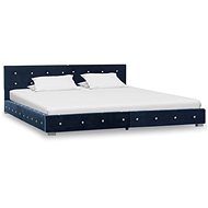 Bed frame blue velvet 180x200 cm - Bed Frame