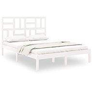 Rám postele bílý masivní dřevo 120 × 190 cm Small Double, 3105921 - Rám postele