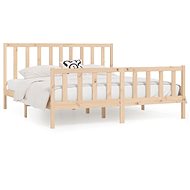 Rám postele masivní dřevo 200 × 200 cm, 3106853 - Postel