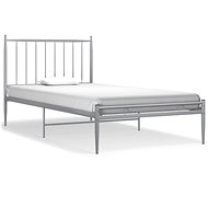Bed frame grey metal 100 × 200 cm, 325014 - Bed